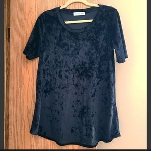 Black Velvet Shirt/Top